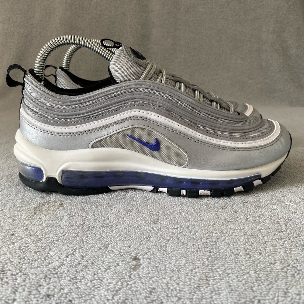 Nike Shoes Womens 7.5 Metallic Silver Persian Violet Air Max 97 Athletic Sneaker
